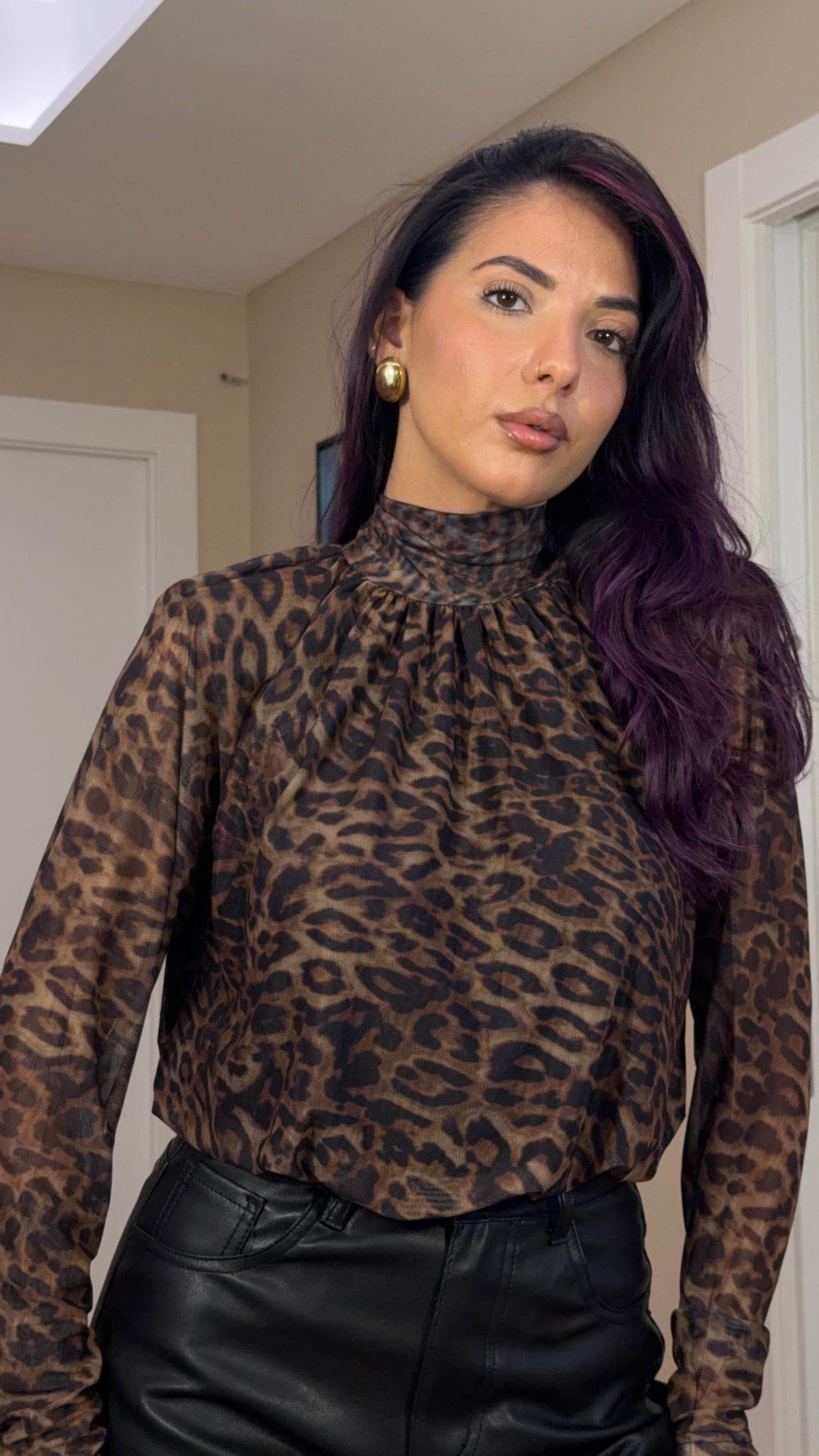 Body effetto blusa maculato
