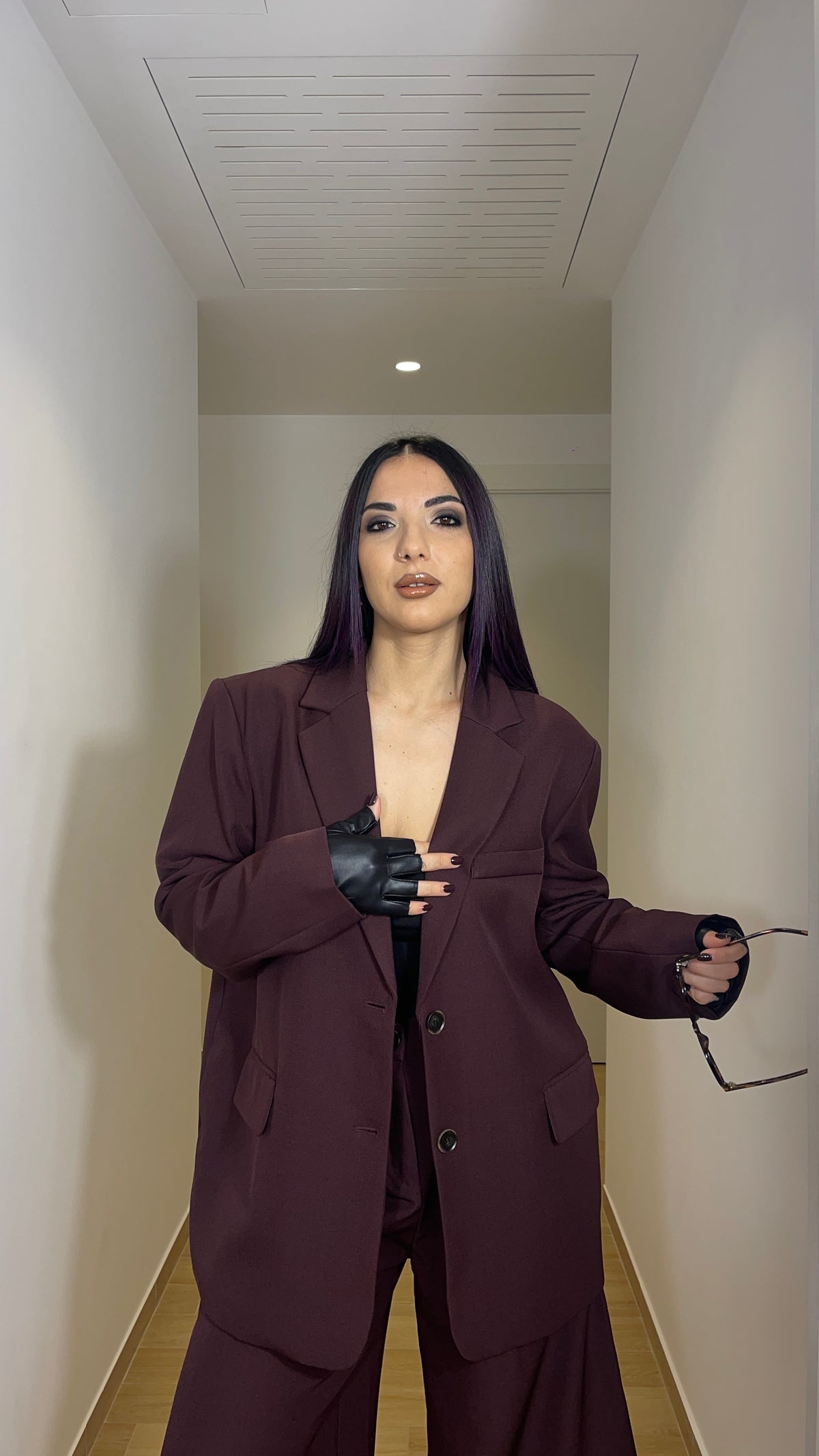 Blazer Open Bordeaux