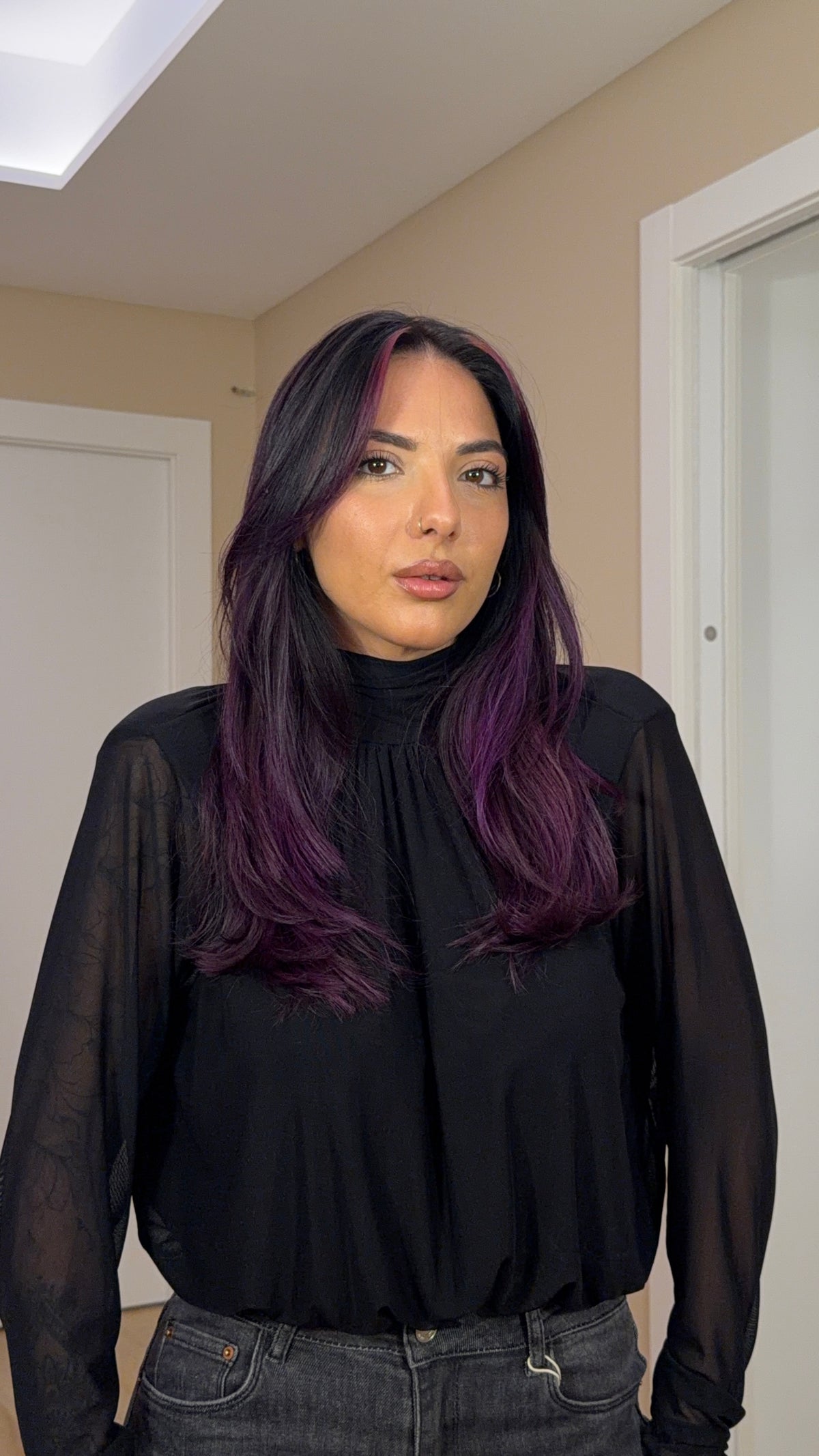 Body effetto blusa nero