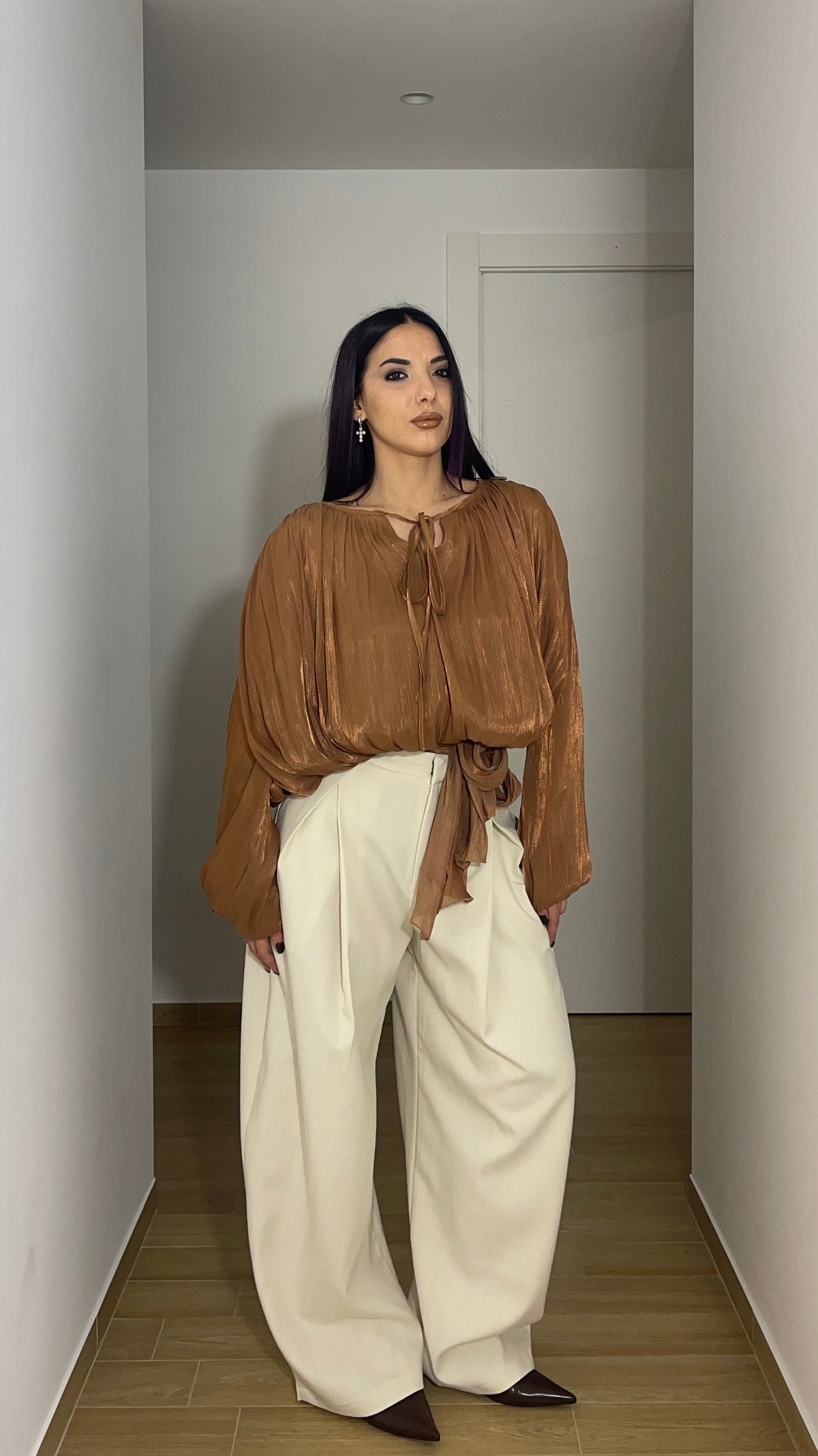 Pantalone BAGGY Gessato