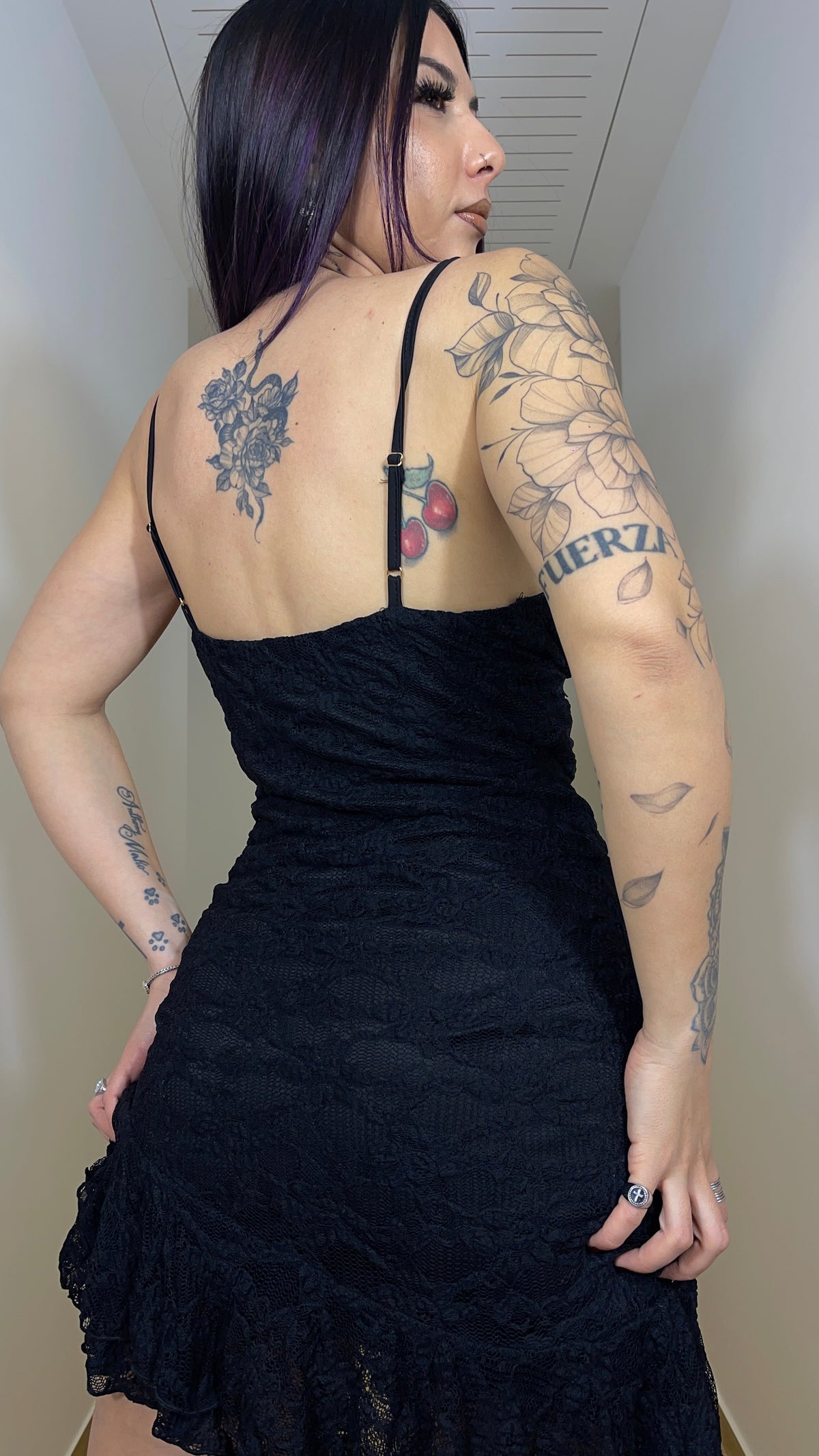Mini Dress in pizzo