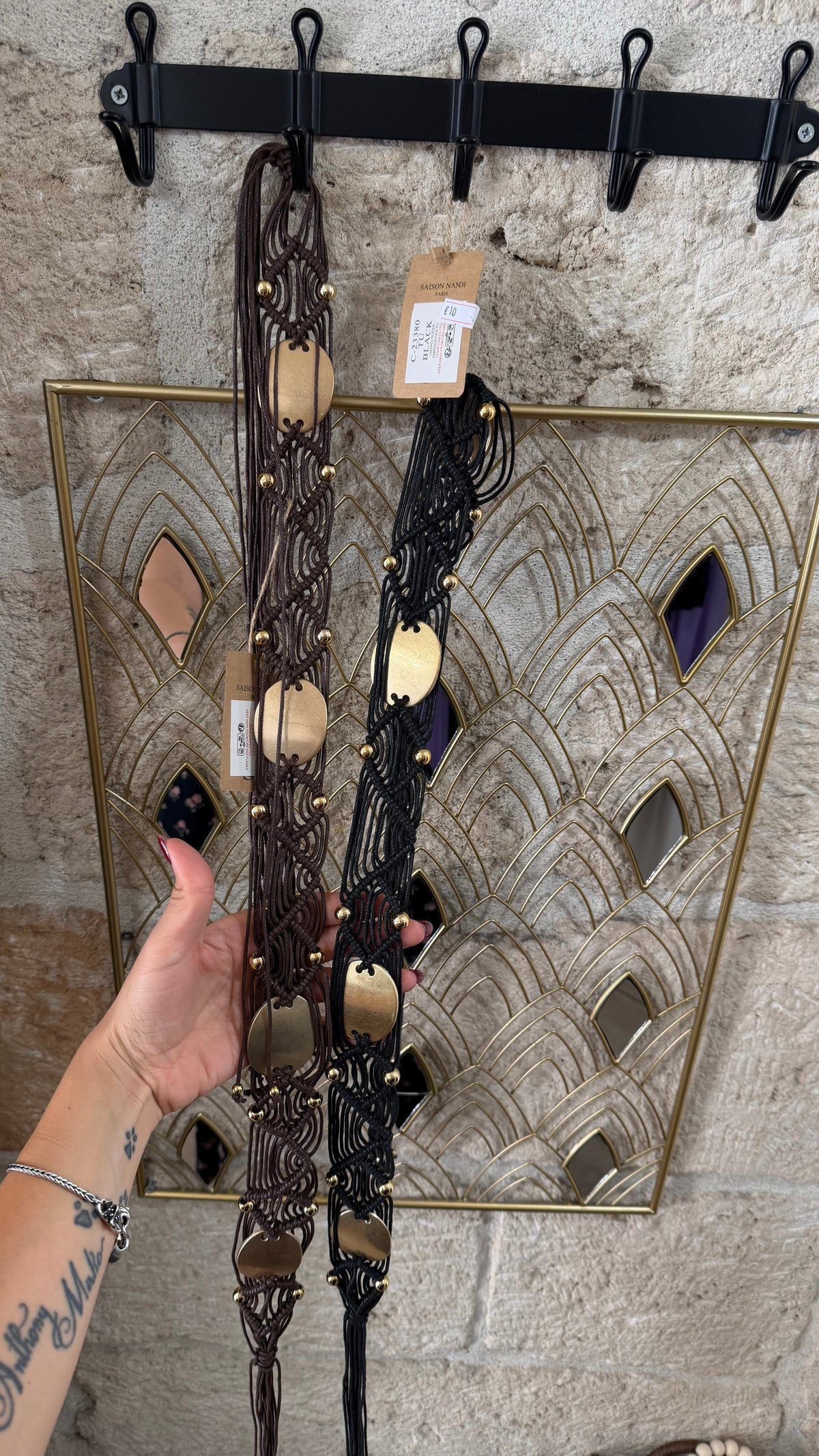 Cintura in macramè