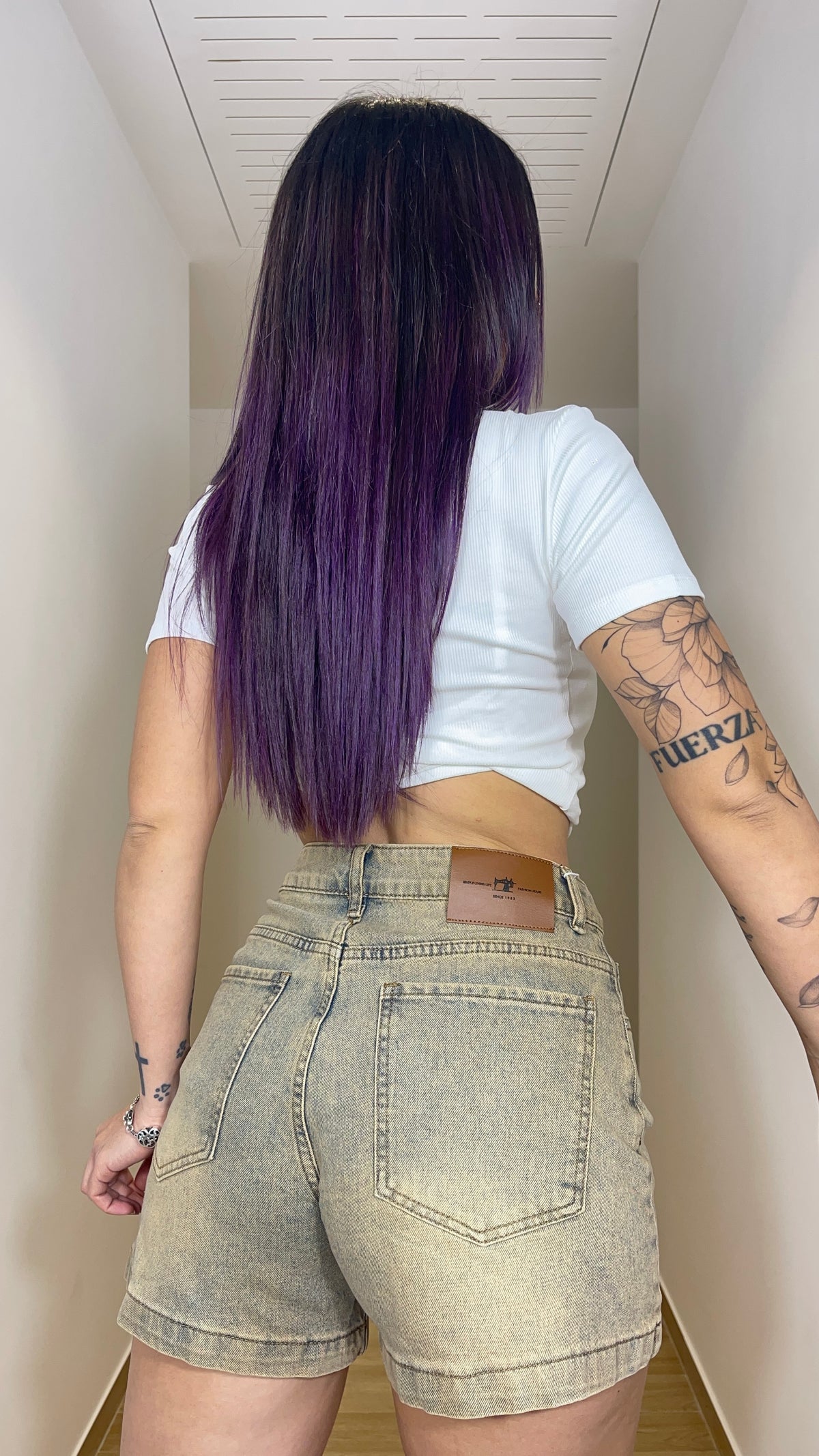 Pantaloncino bermuda a vita alta