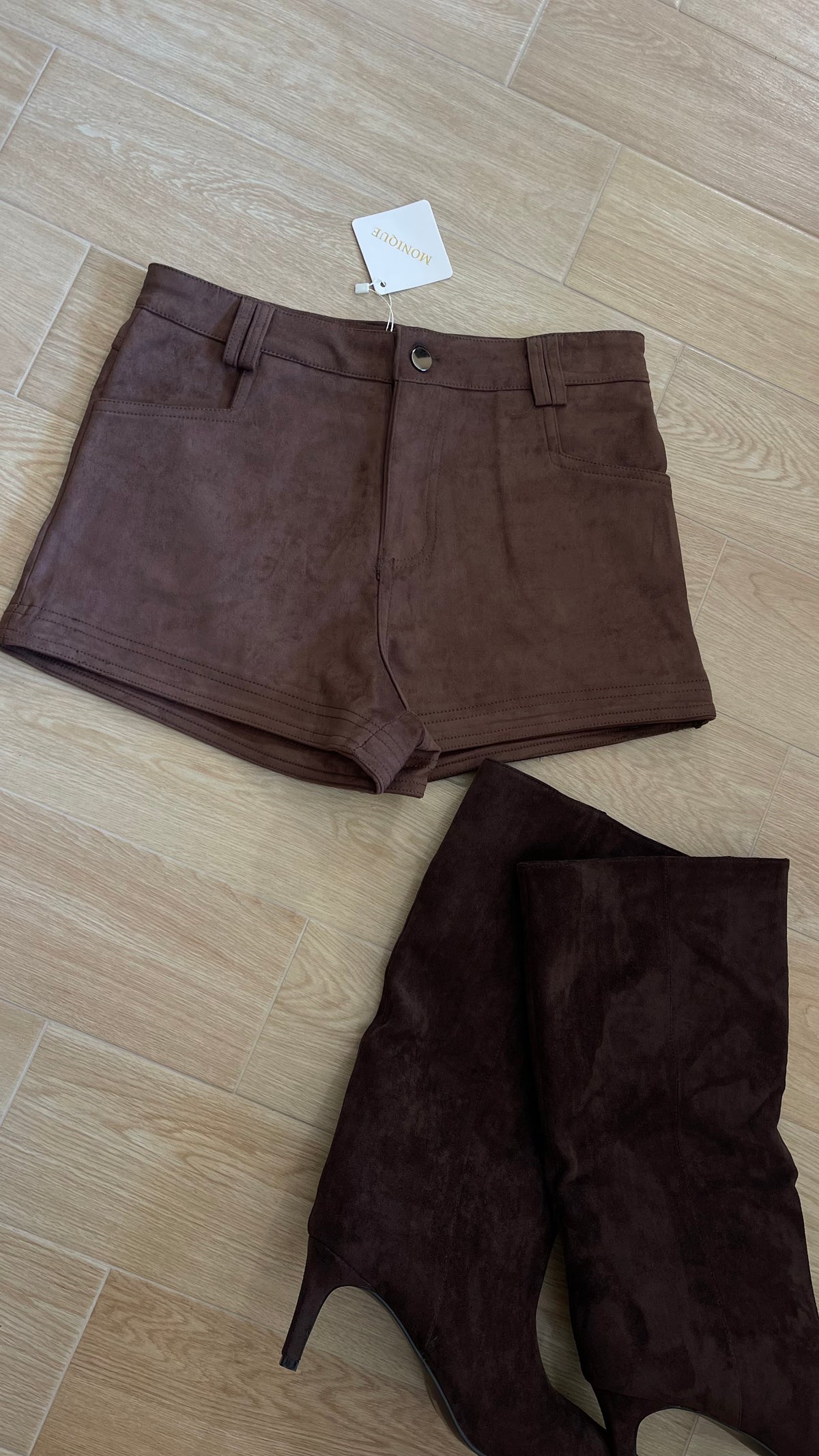 Pantaloncino in camoscio