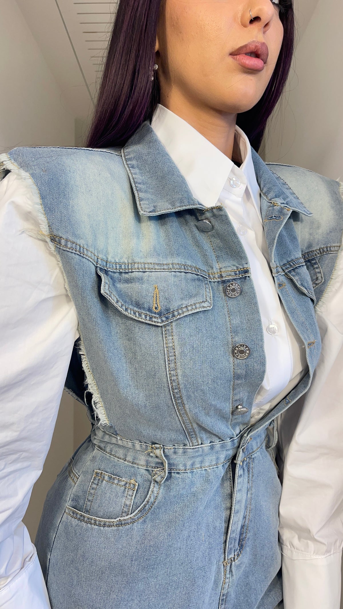 Tuta intera in denim