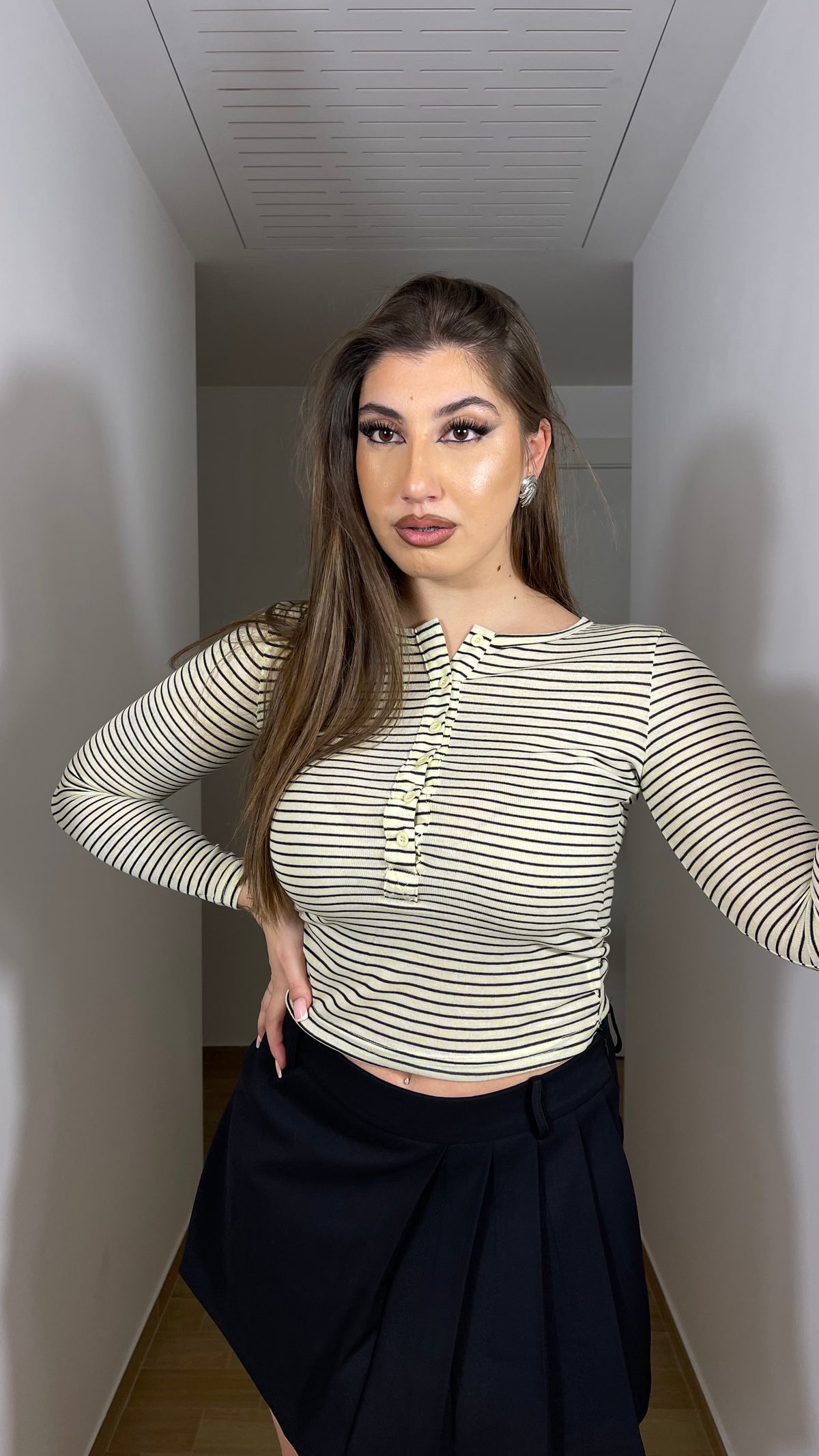 Maglia a righe gialla