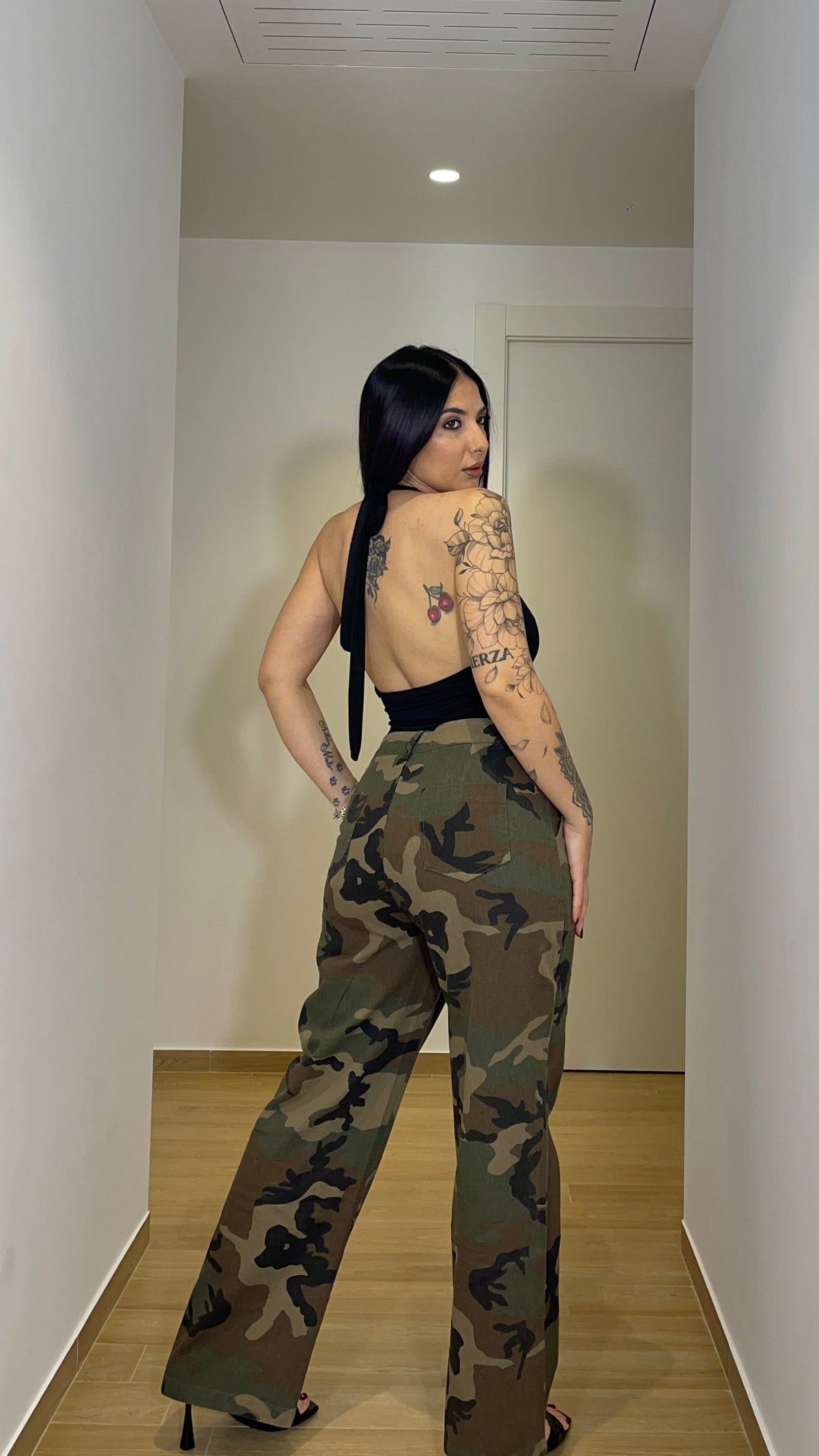 Pantalone militare in cotone