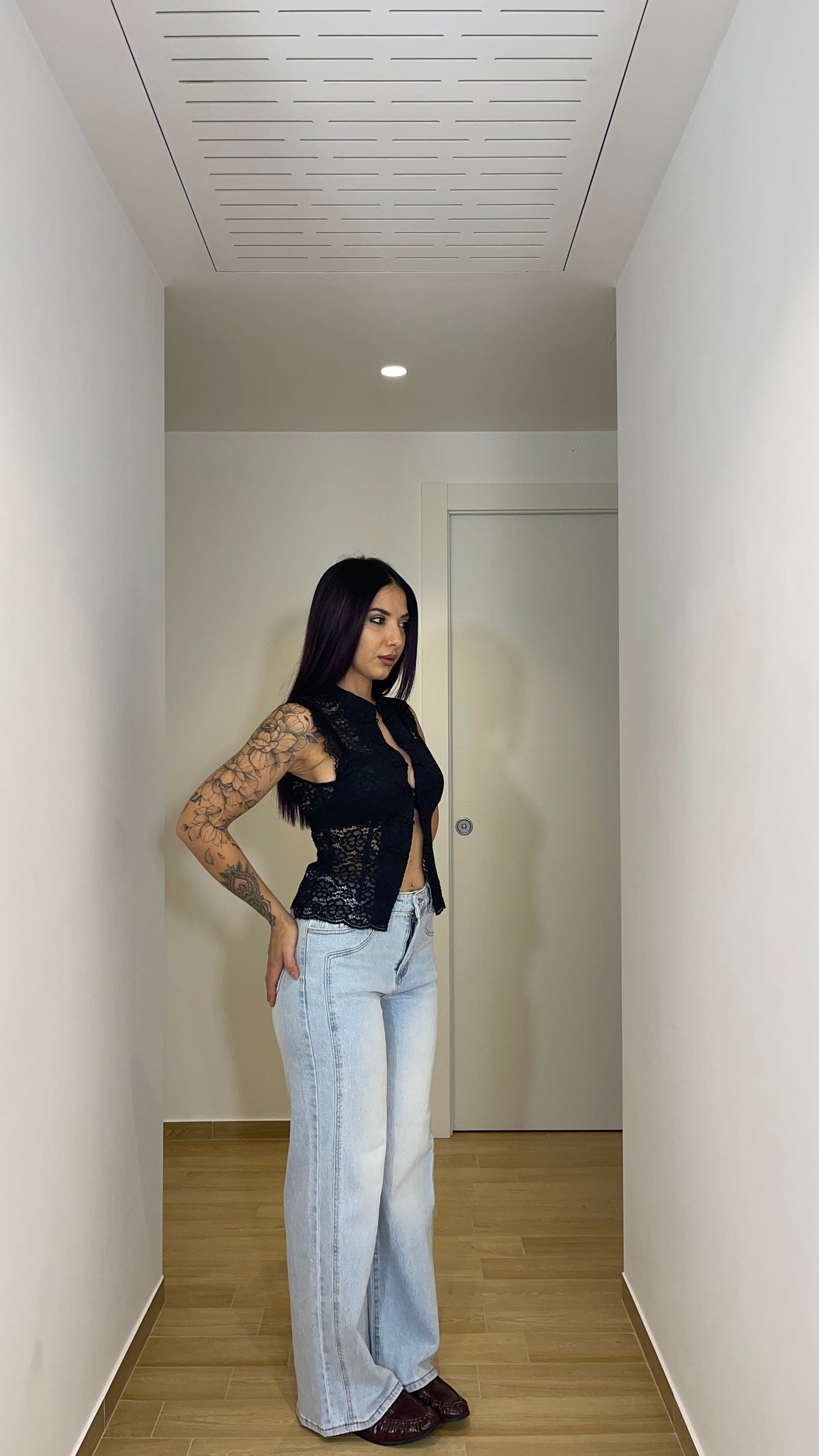 Jeans Wide Leg Chiaro