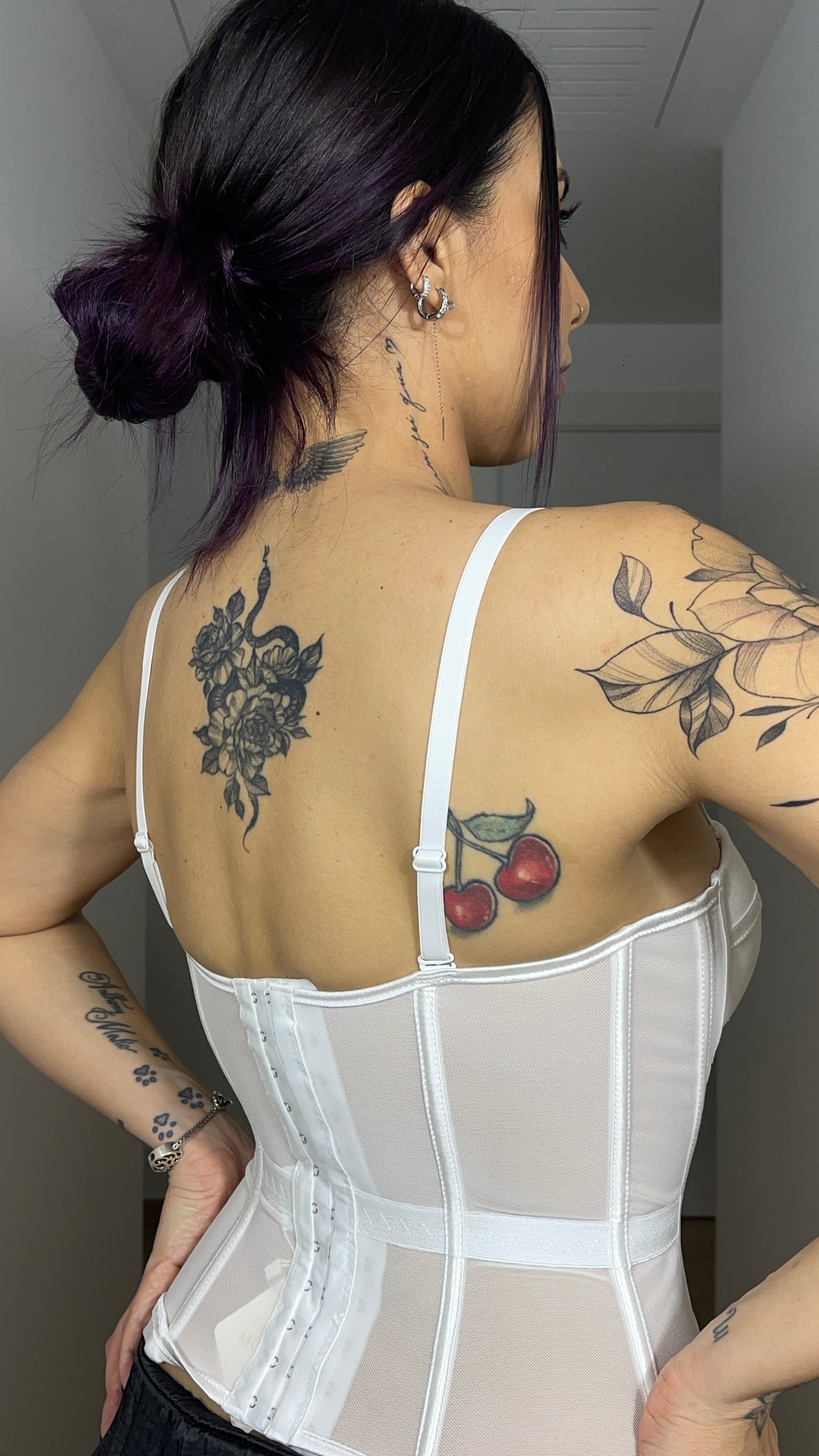 Bustier bianco