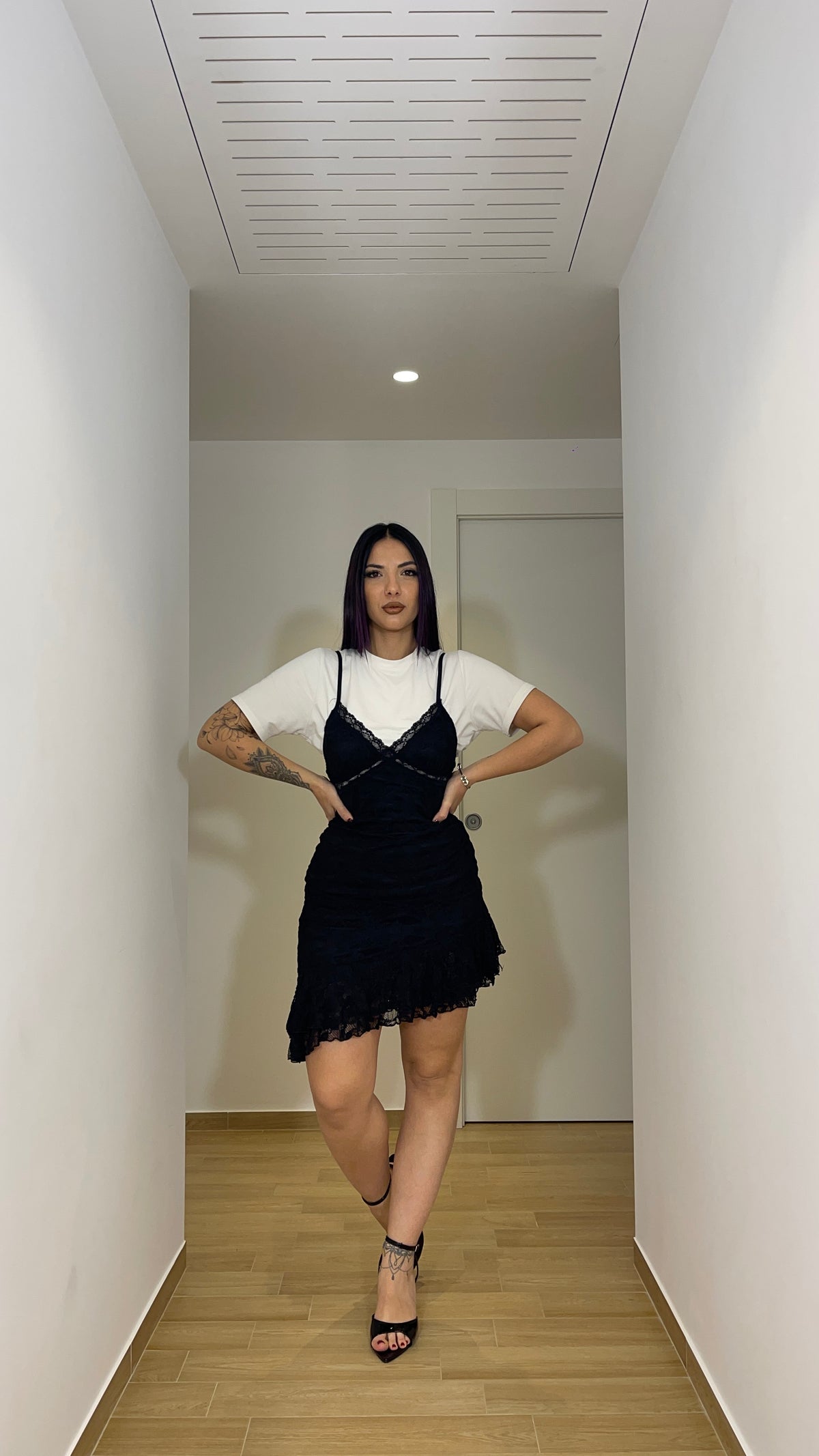 Mini Dress in pizzo