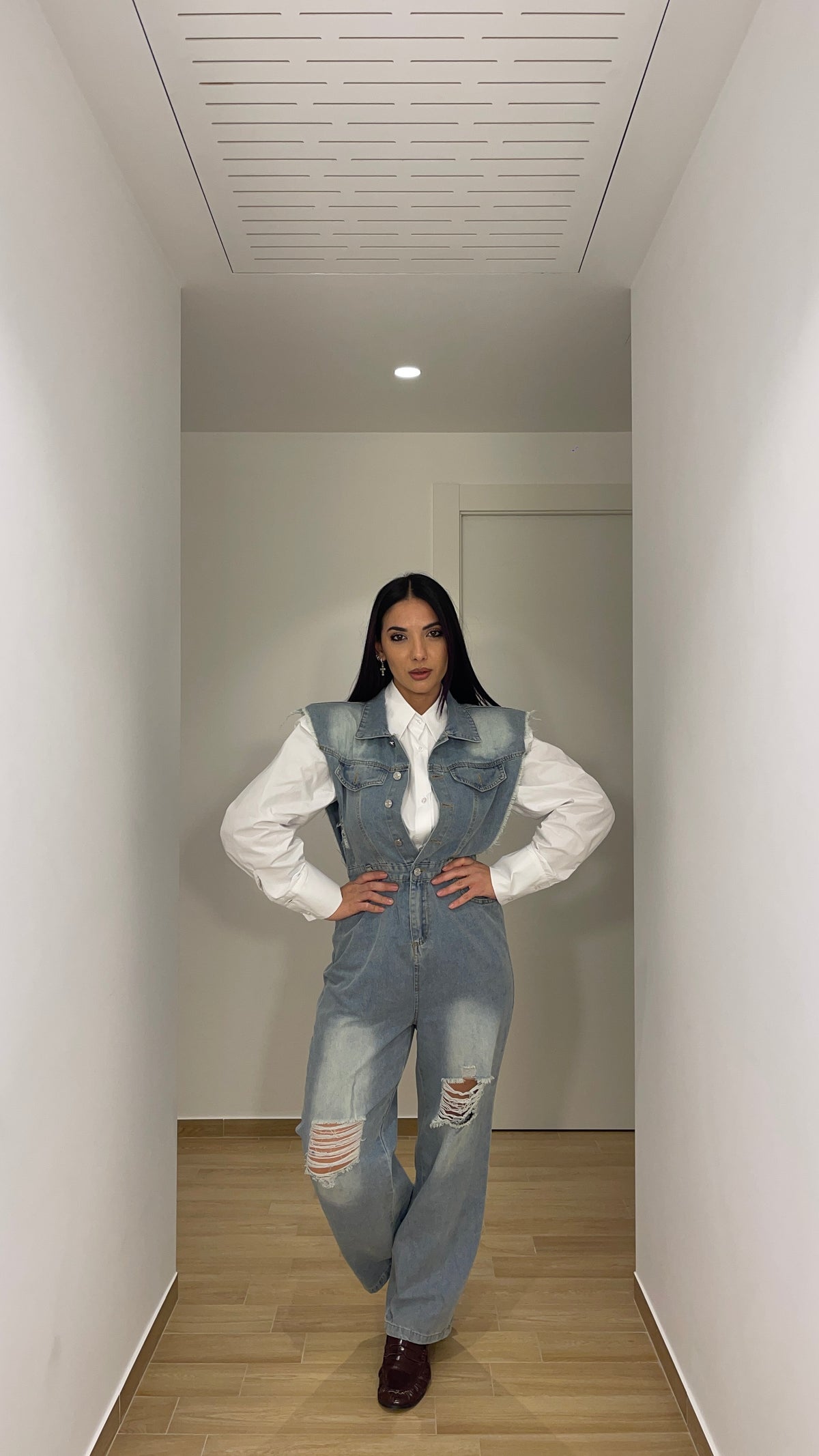 Tuta intera in denim