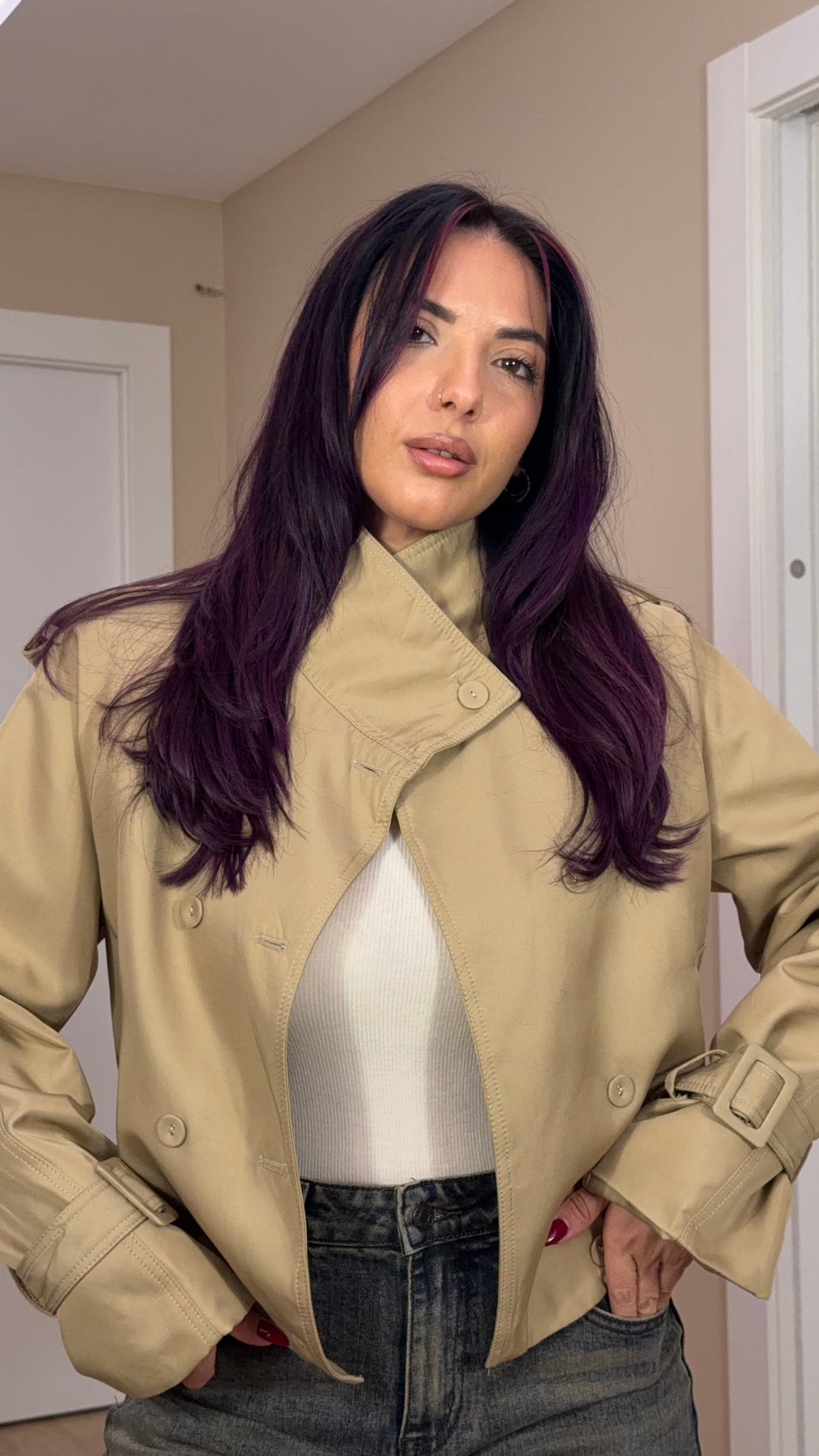 Trench corto Camel