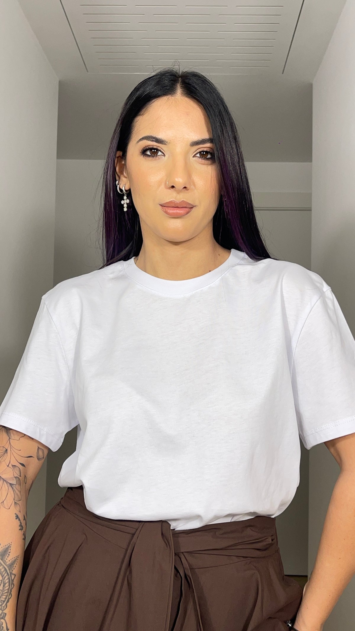 T-shirt Basic in cotone bianca
