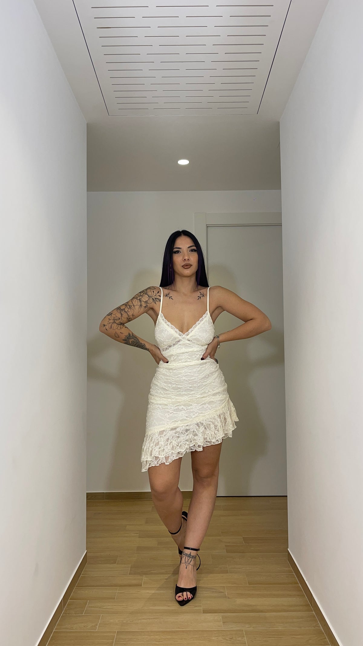 Mini Dress in pizzo