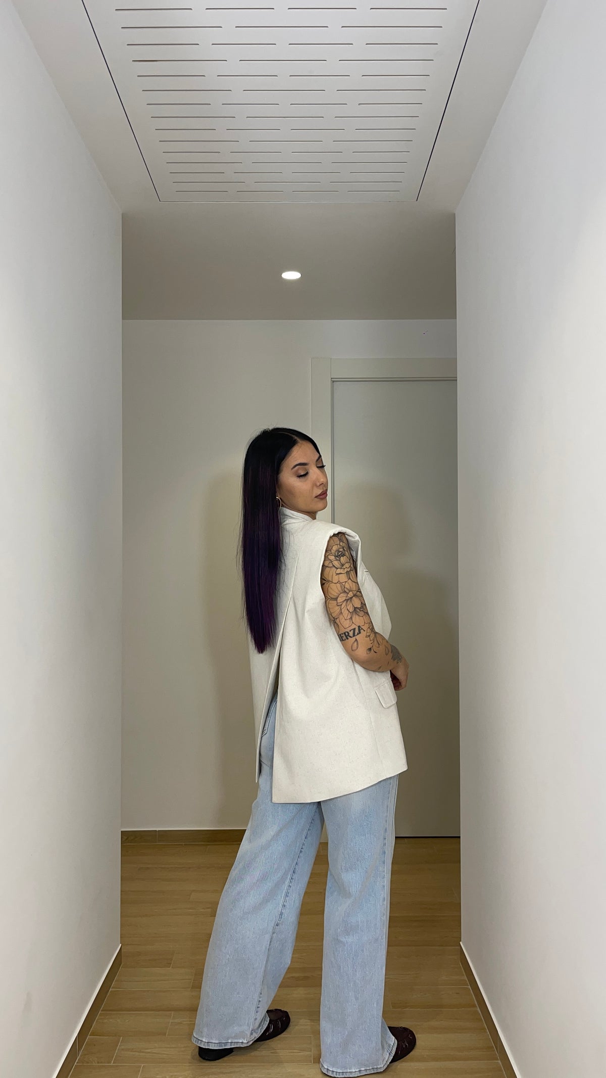 Jeans Wide Leg Chiaro