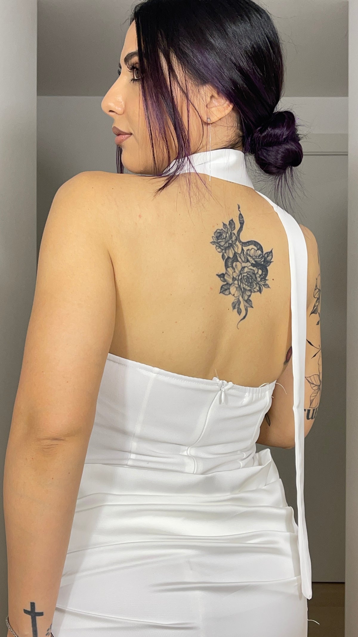 Mini abito bianco elegante