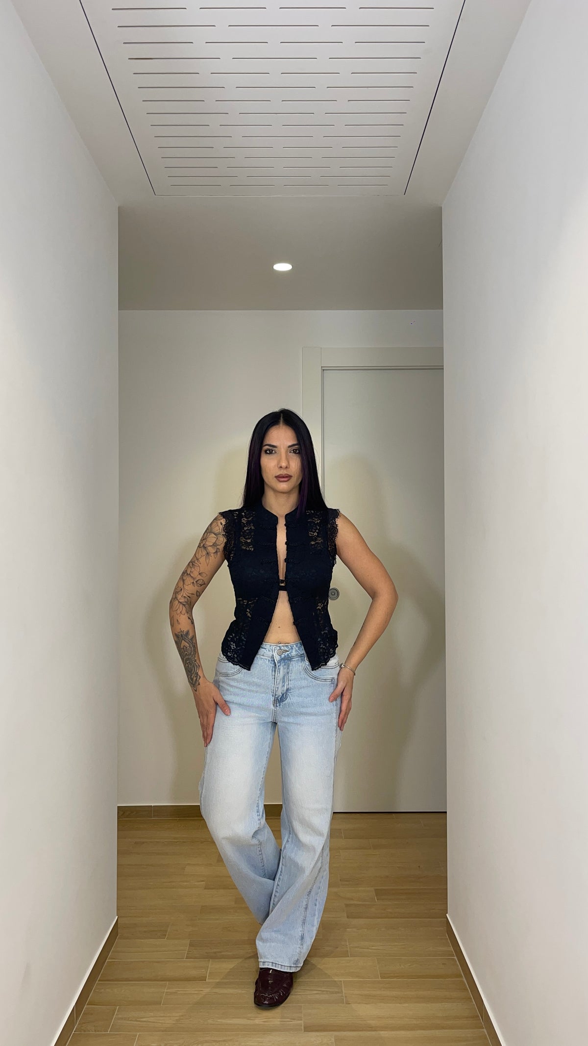 Jeans Wide Leg Chiaro