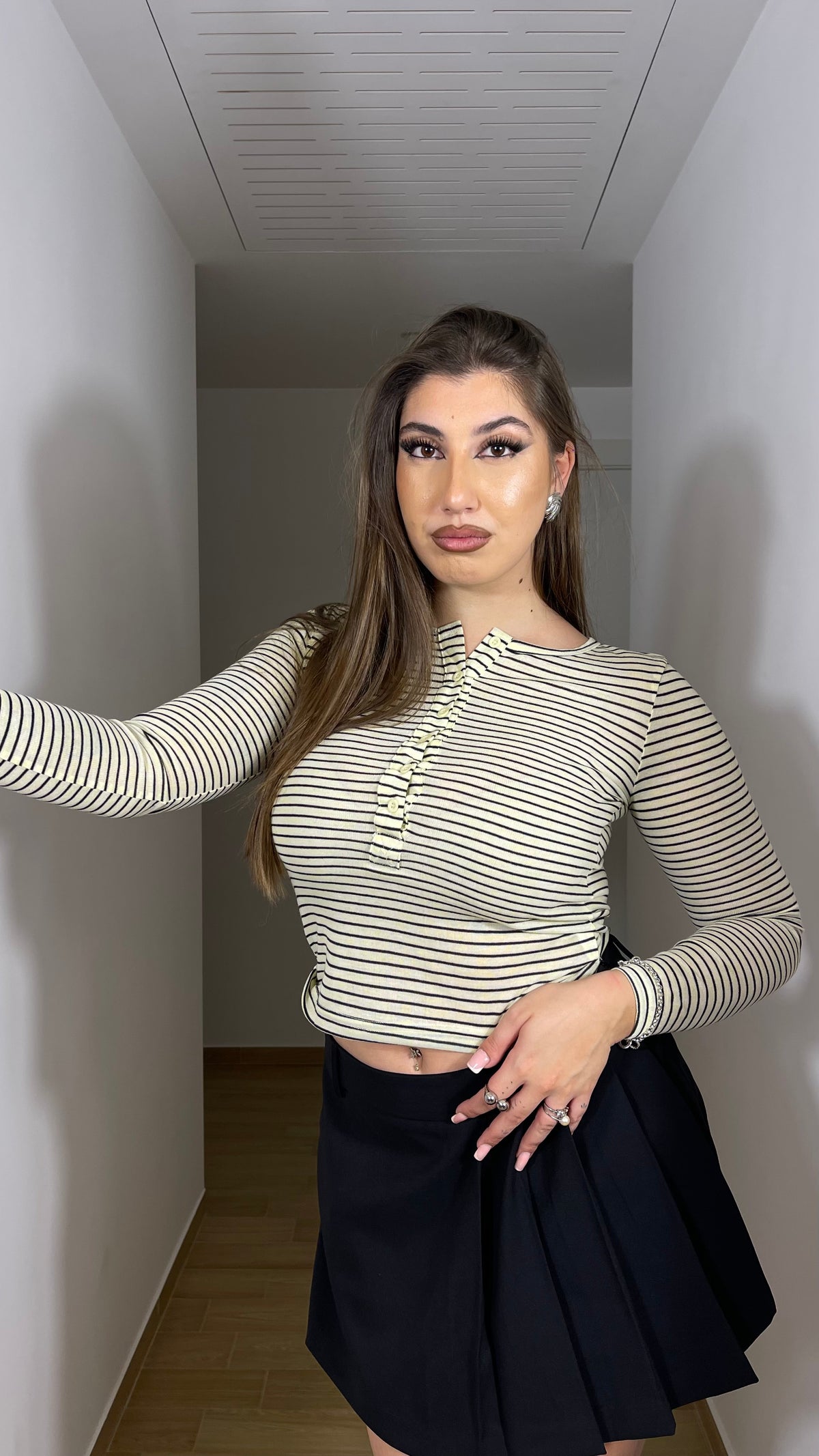 Maglia a righe gialla