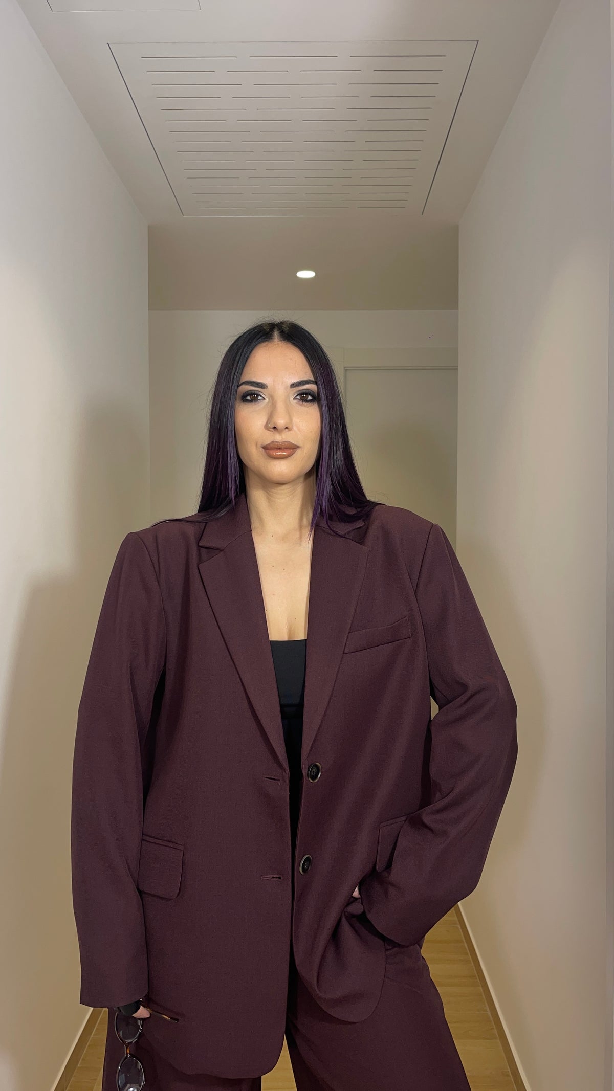 Blazer Open Bordeaux