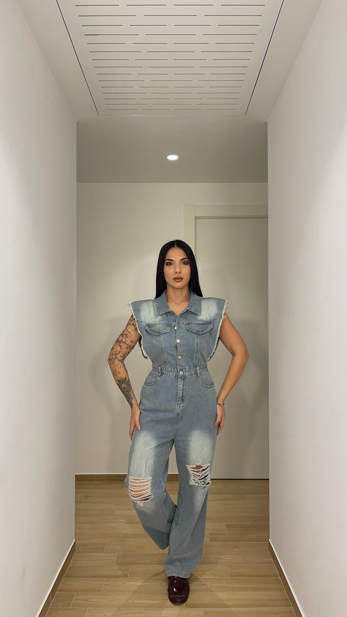 Tuta intera in denim