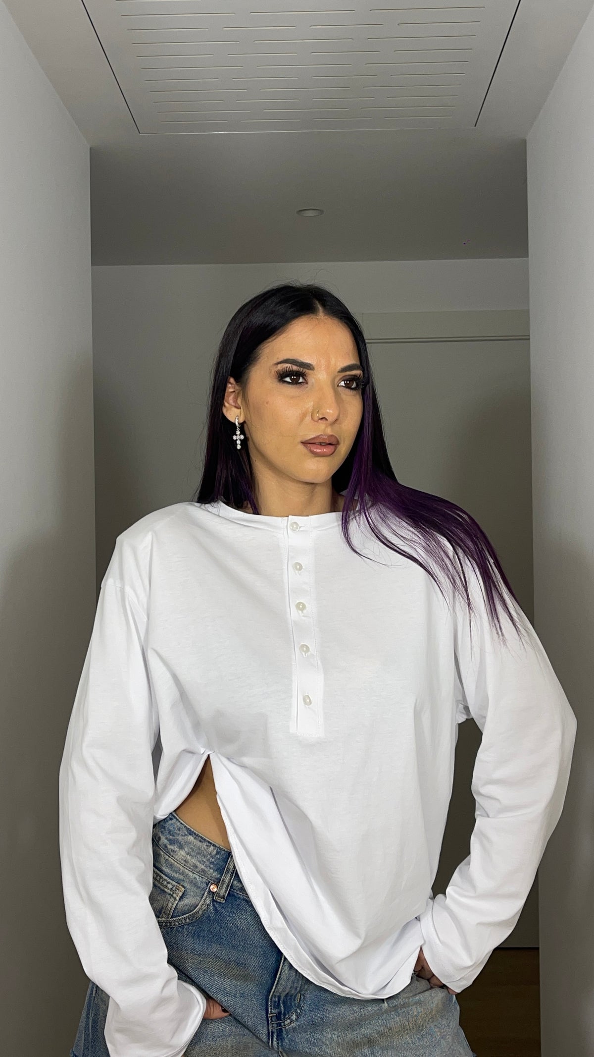 Maglia over 2 colori