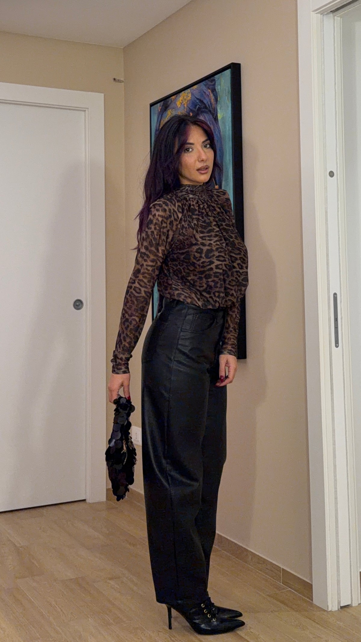 Pantalone in ecopelle Balloon