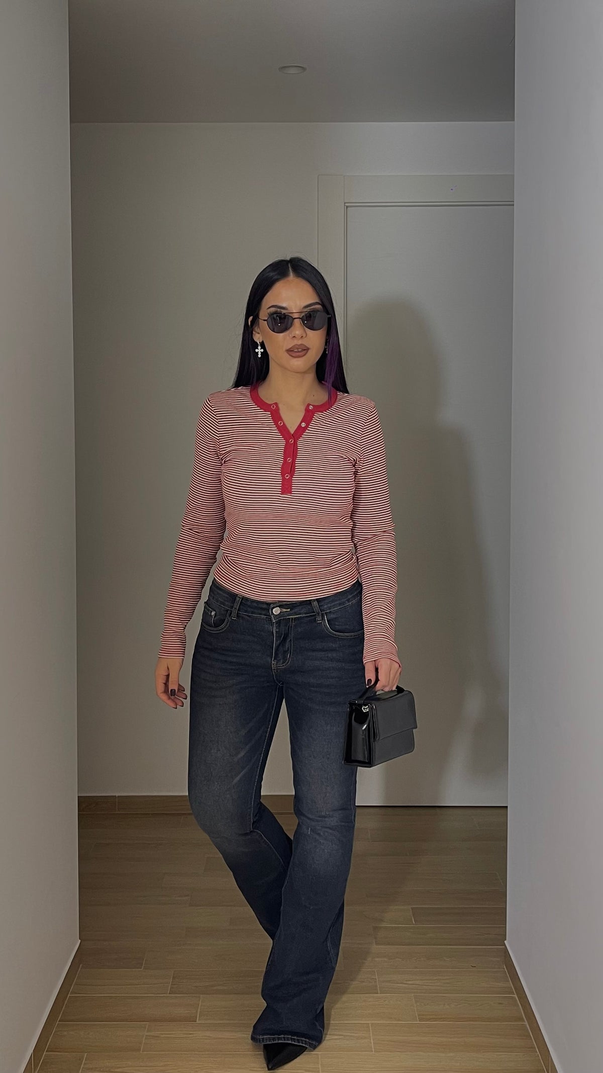 Jeans a zampa vita bassa