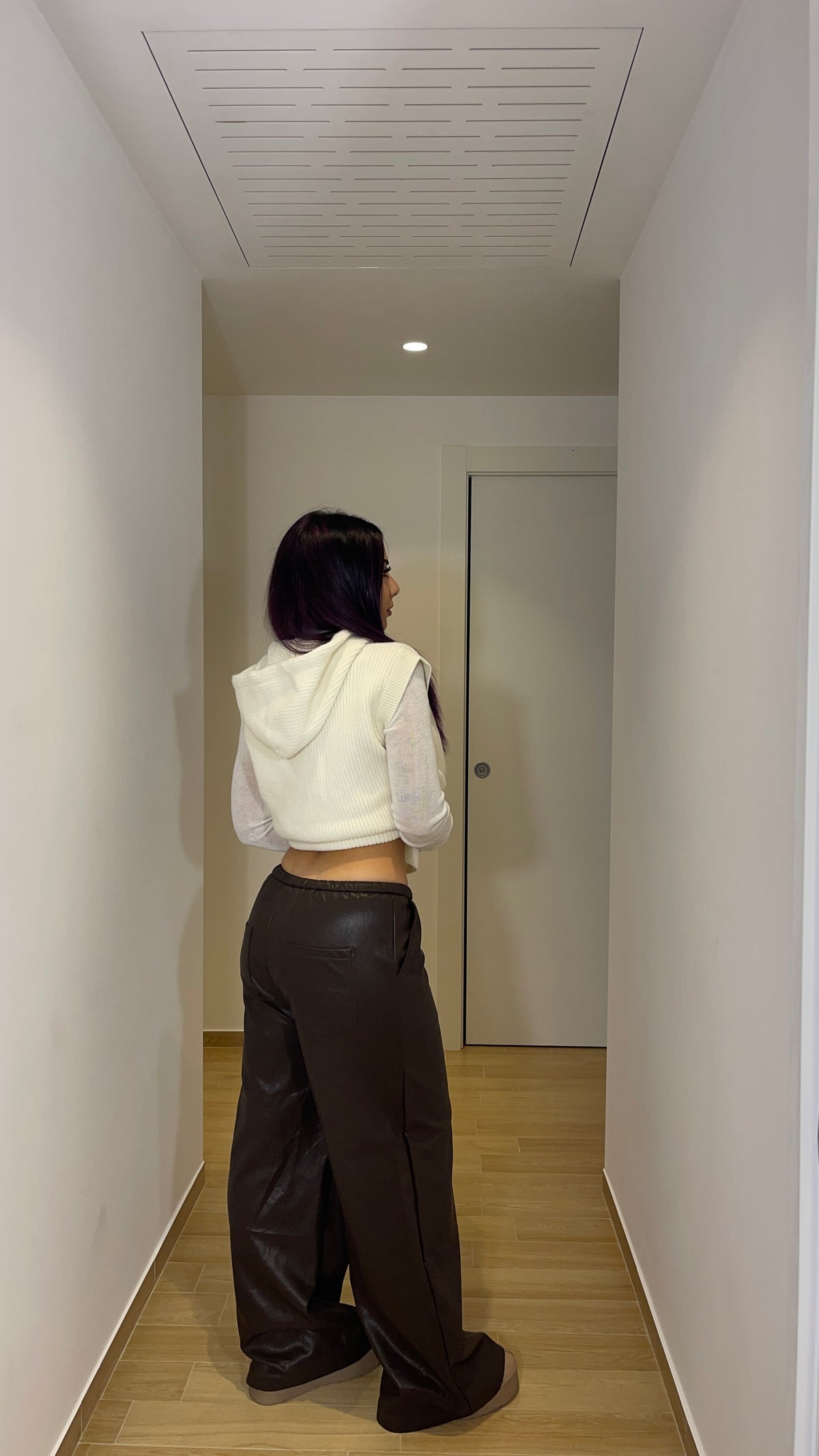 Pantalone in ecopelle Choco