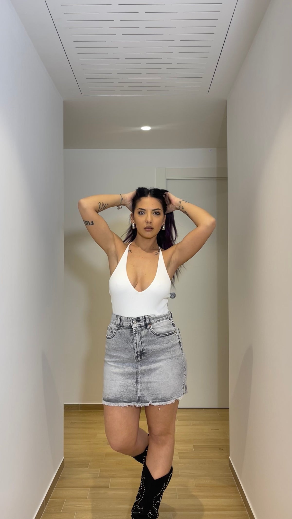 Mini gonna gray