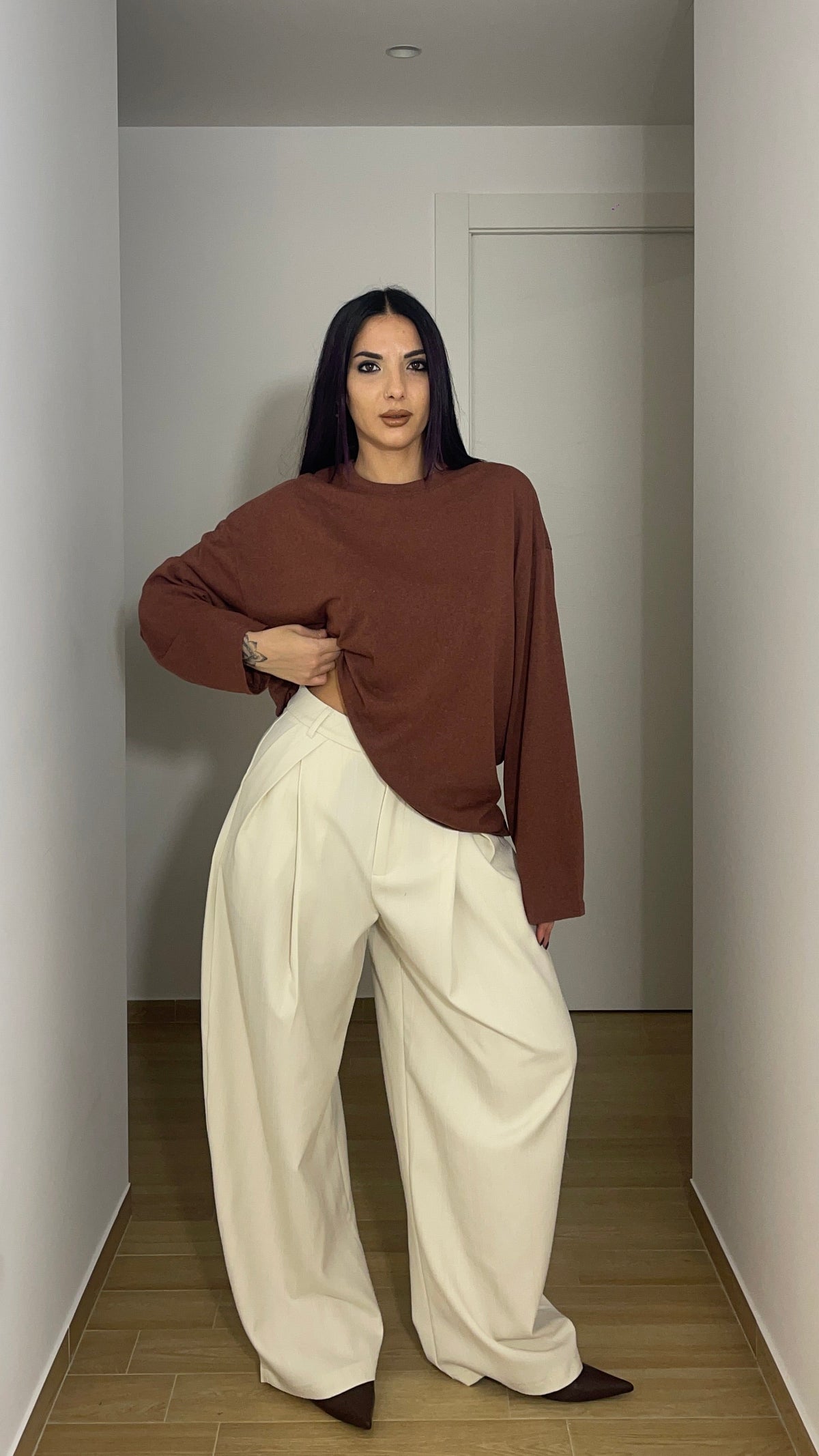 Pantalone BAGGY Gessato